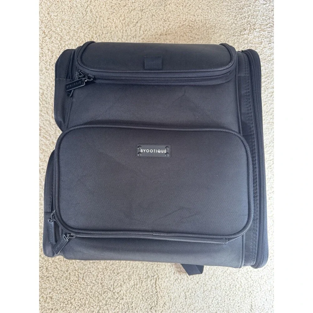 BYOOTIQUE Hairdresser Makeup Artist Travel Bag, Suitable for Barber Tools Black